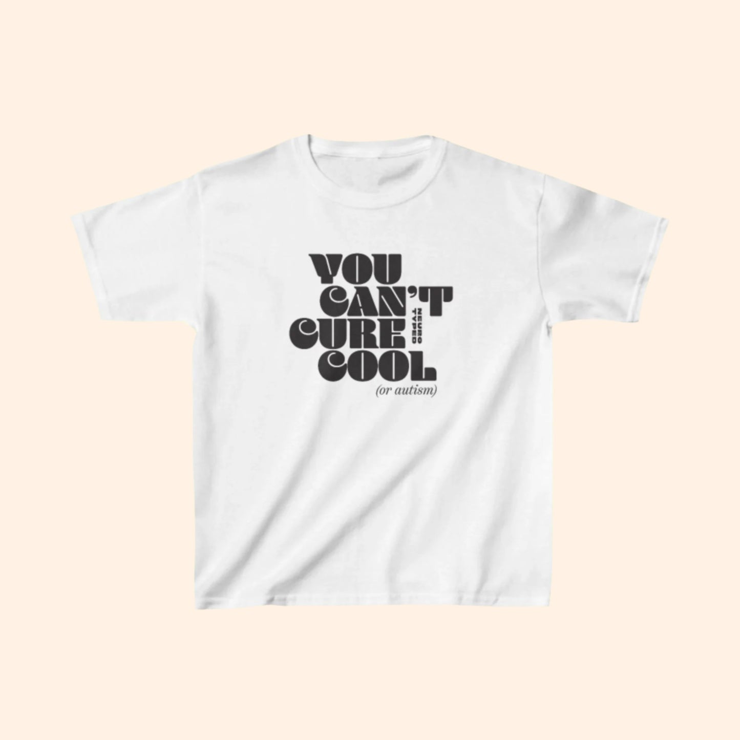 Can't Cure Cool (Or Autism) Kids Tee