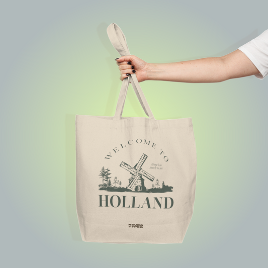 "Welcome To Holland" Large Tote Bag