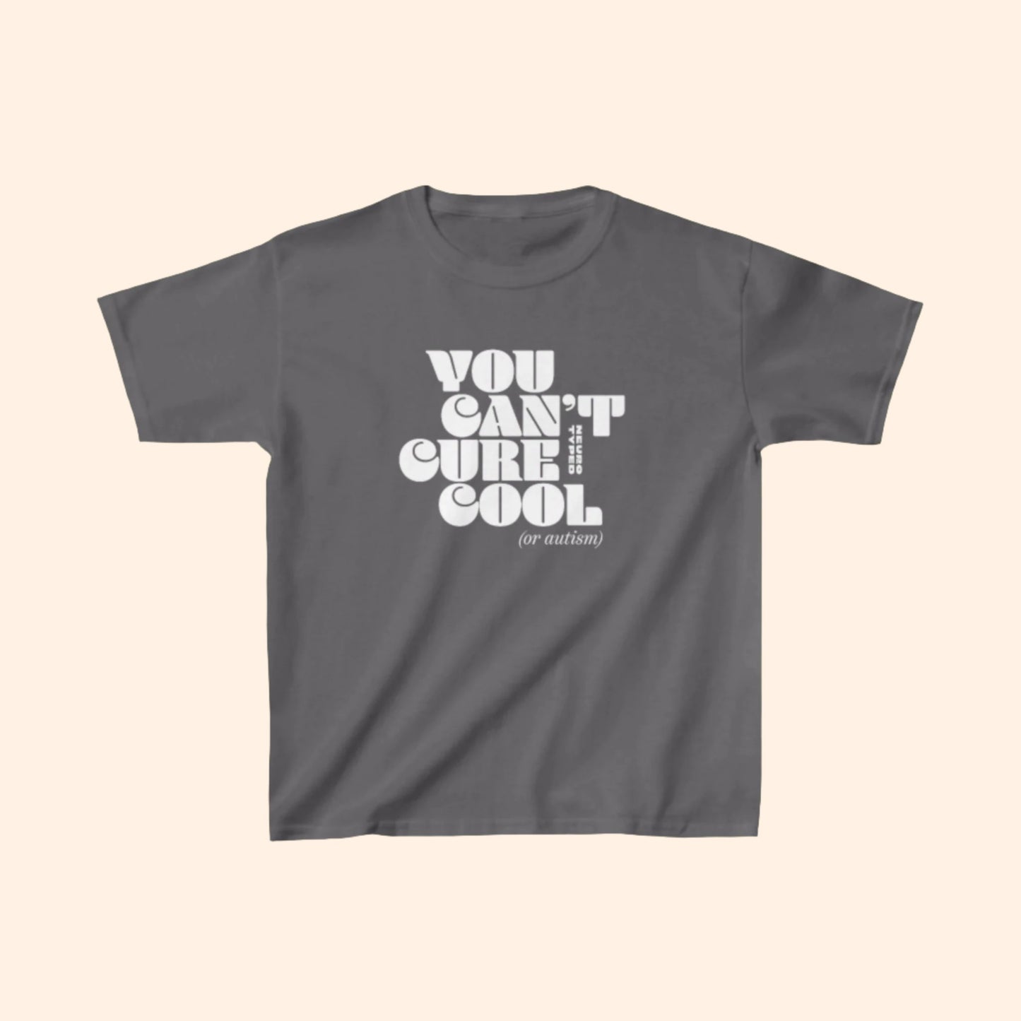 Can't Cure Cool (Or Autism) Kids Tee