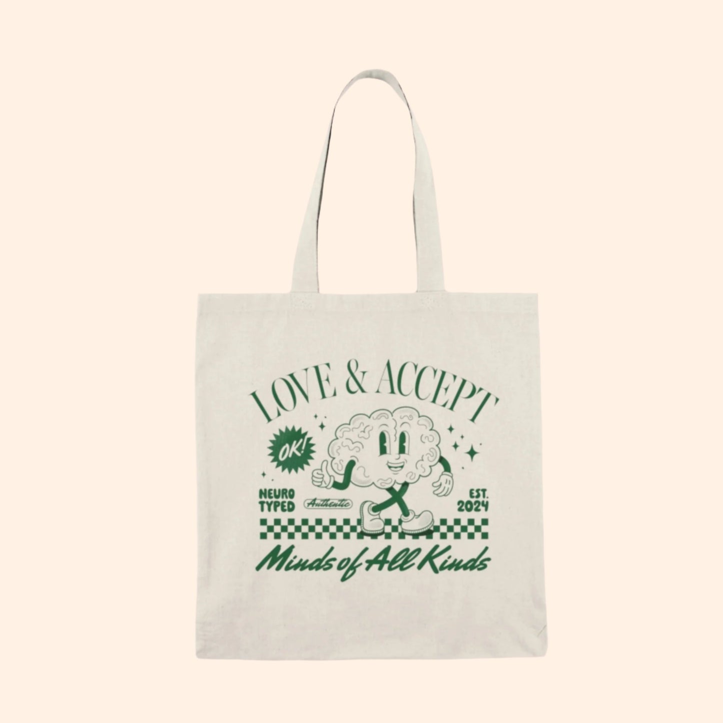 Minds of All Kinds Natural Tote Bag