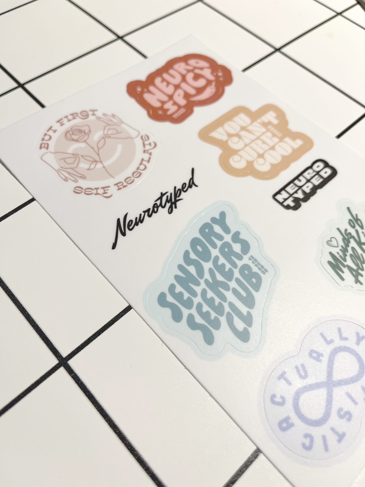 Neurotyped Sticker Sheets