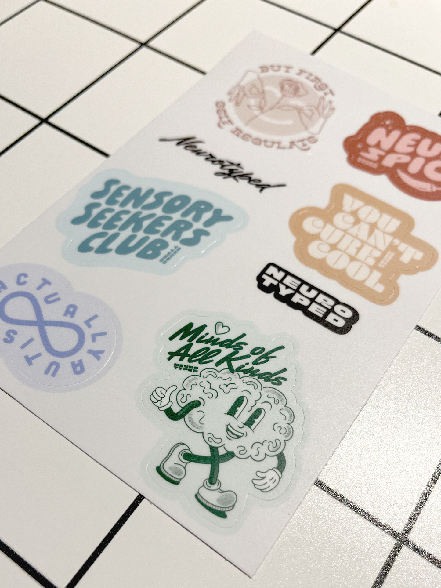 Neurotyped Sticker Sheets