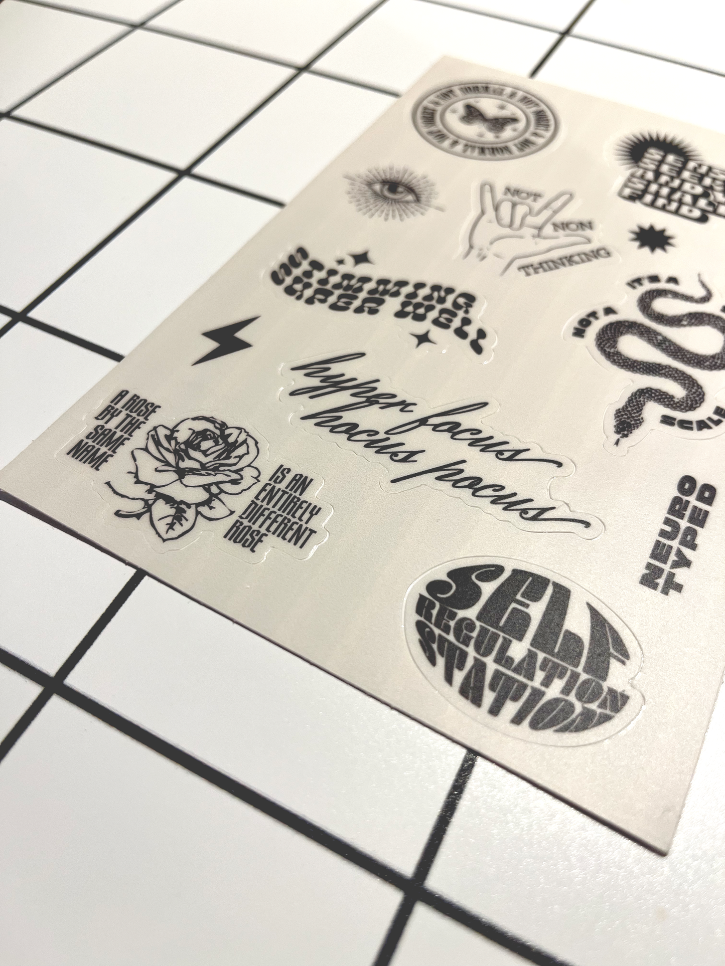 Neurotyped Sticker Sheets