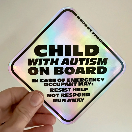 Child with Autism On-Board Sticker